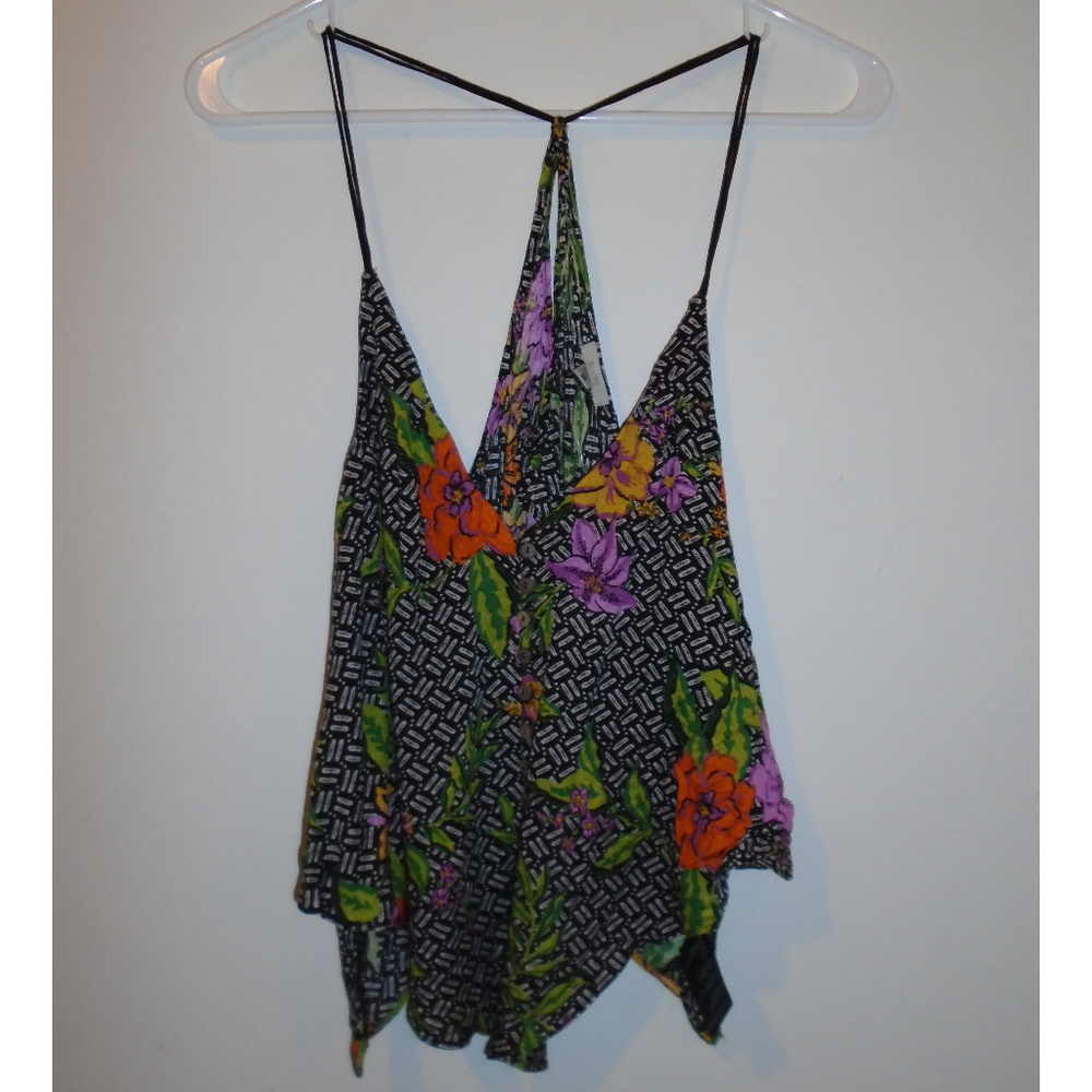 Urban Outfitters Ecote Flowers Backless Top